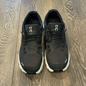 On Cloud Black Slip On Sneakers